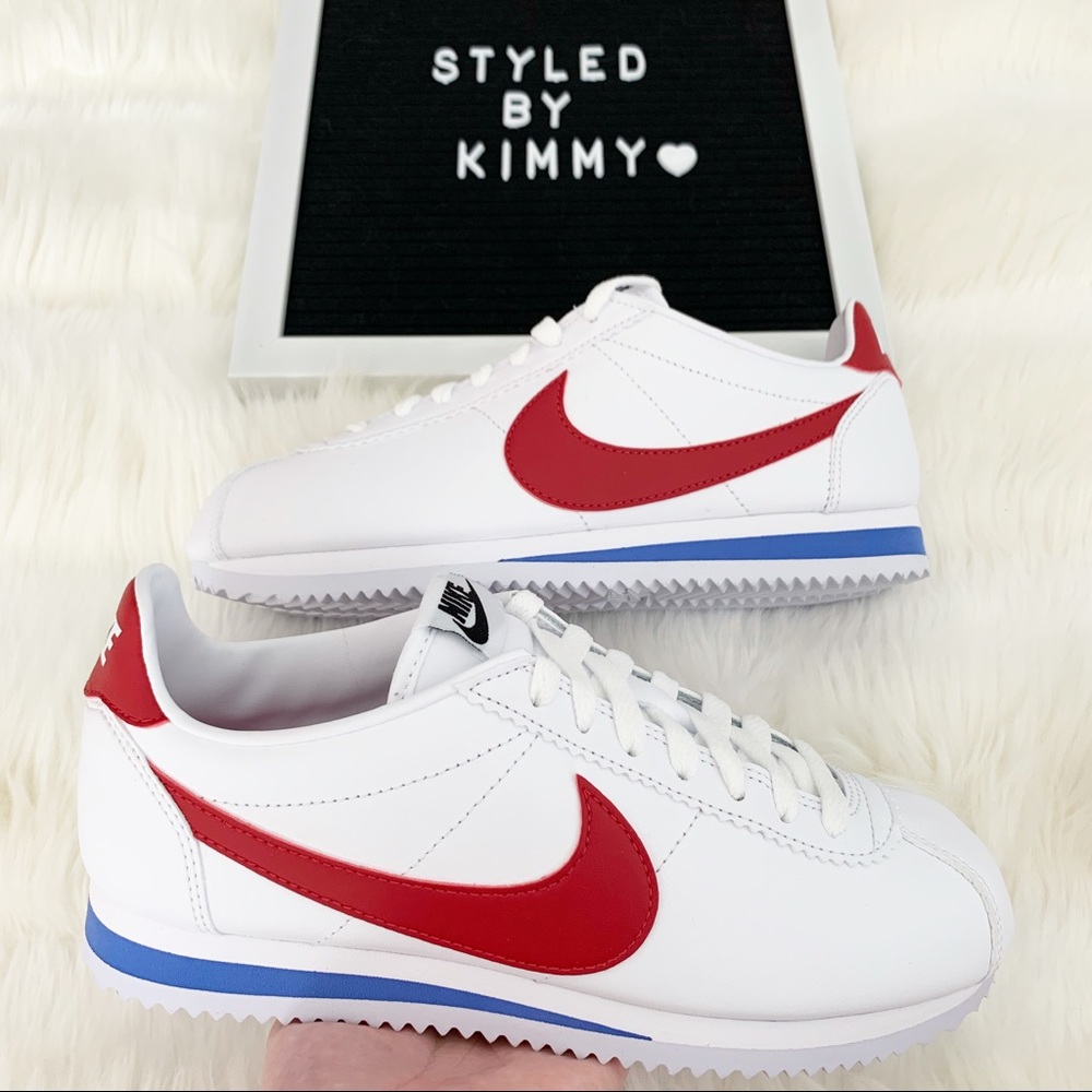 NIKE Basic Cortez Leather Sneakers Shoes New - Picture 5 of 14